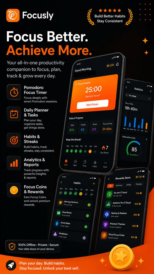 Focusly Home Dashboard