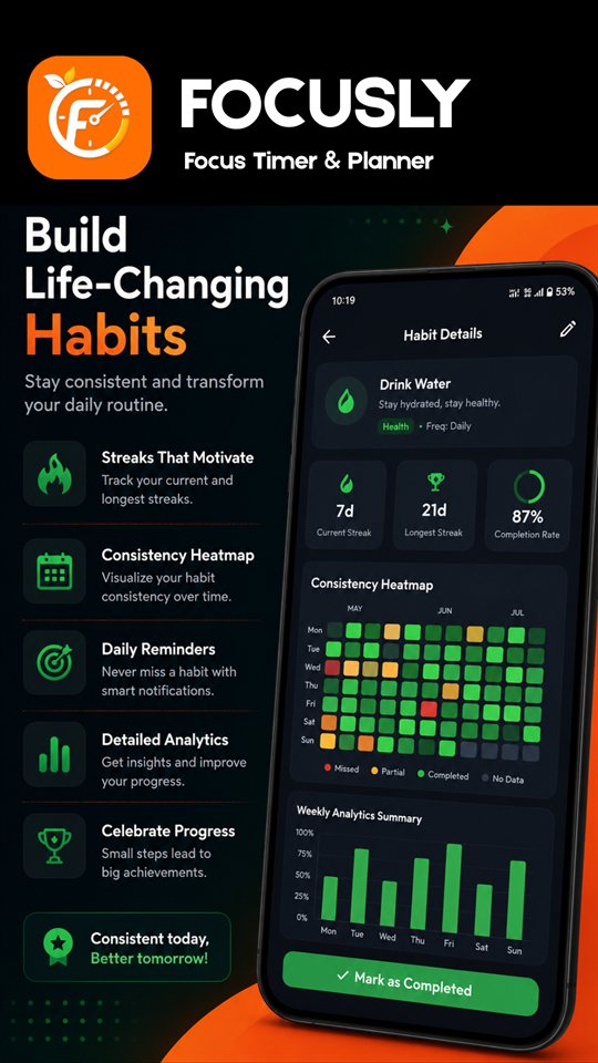 Focusly Task Manager List