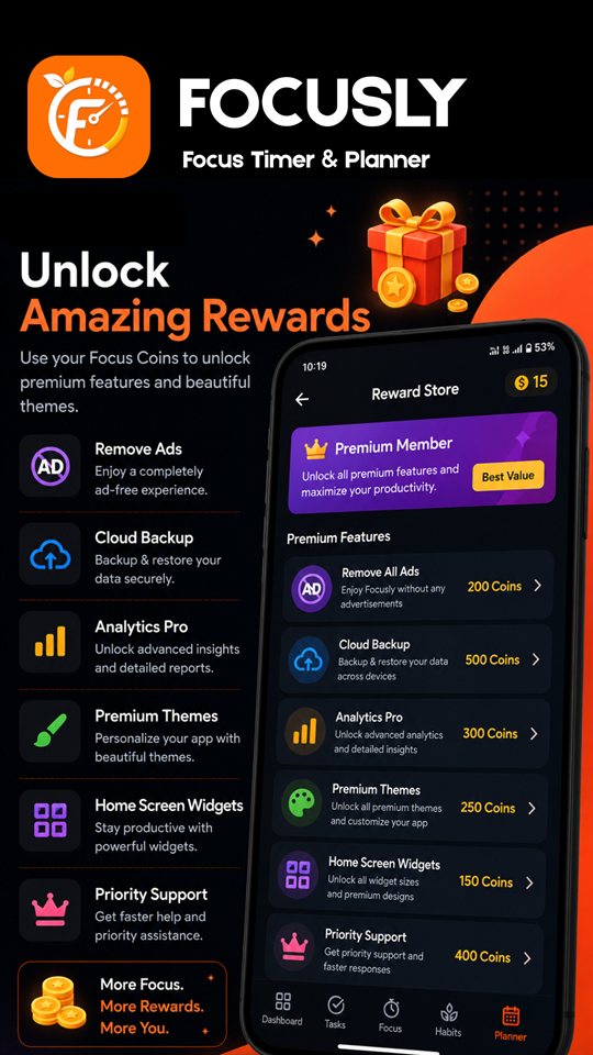 Focusly Widgets Configurations
